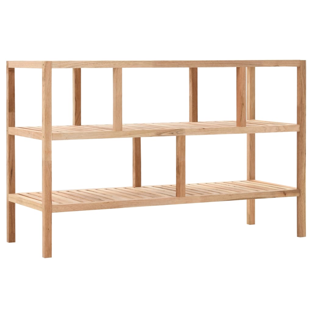 vidaXL Poličkový regál do kúpeľne z orechového dreva 100x40x65 cm