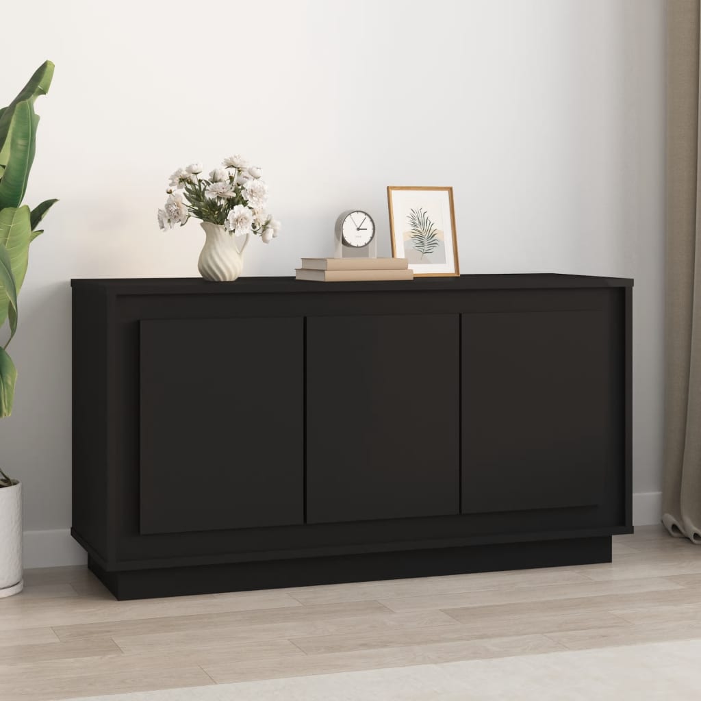 vidaXL Komoda čierna 102x35x55 cm spracované drevo