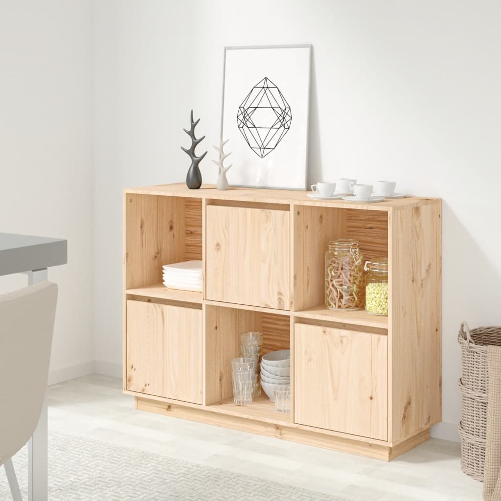 vidaXL Komoda 110,5x35x80 cm borovicový masív
