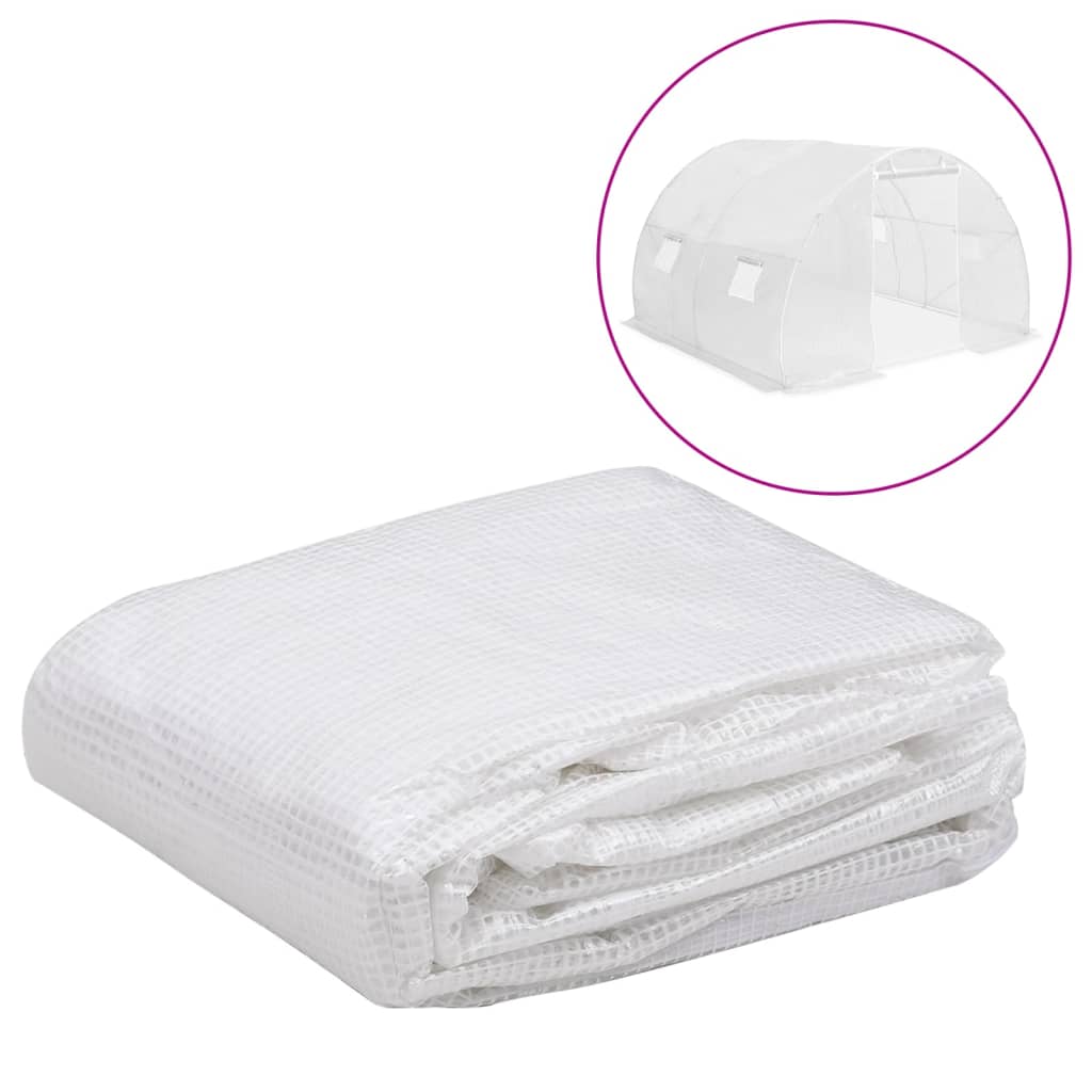 vidaXL Náhradná plachta na skleník (9 m²) 3x3x2 m, priehľadná