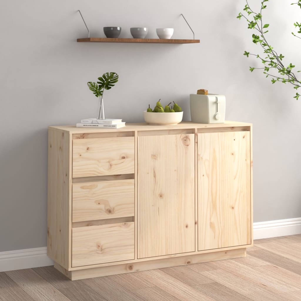 vidaXL Komoda 111x34x75 cm borovicový masív
