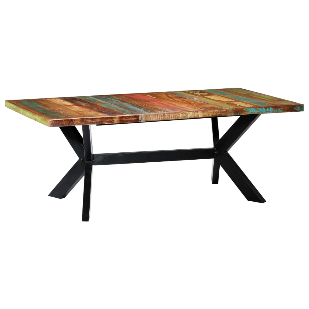 vidaXL Jedálenský stôl 200x100x75 cm, recyklovaný masív