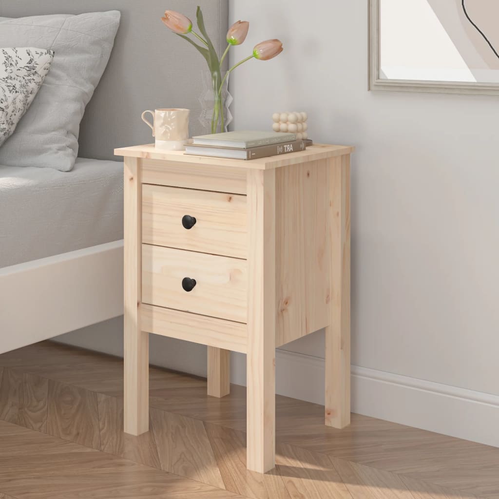 vidaXL Nočný stolík 40x35x61,5 cm masívne borovicové drevo