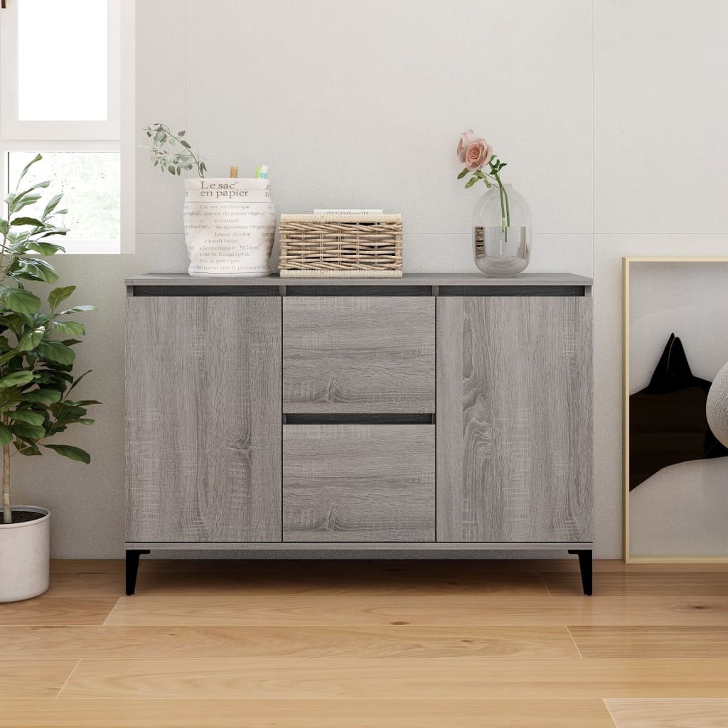 vidaXL Komoda sivý dub sonoma 104x35x70 cm spracované drevo