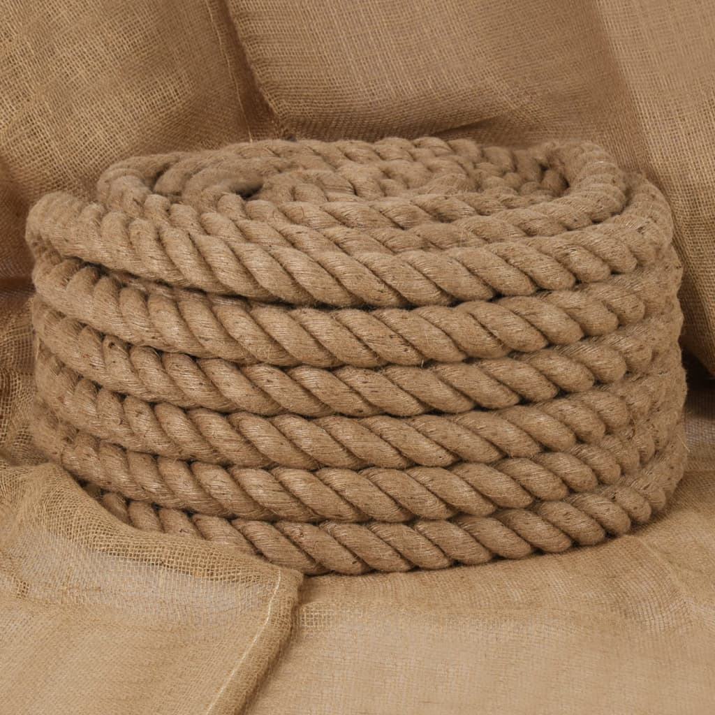 vidaXL Jutové lano 5 m dlhé 60 mm hrubé