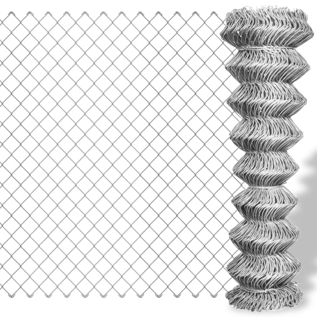 vidaXL Drôtené pletivo, pozinkovaná oceľ 15x1,5 m, strieborné