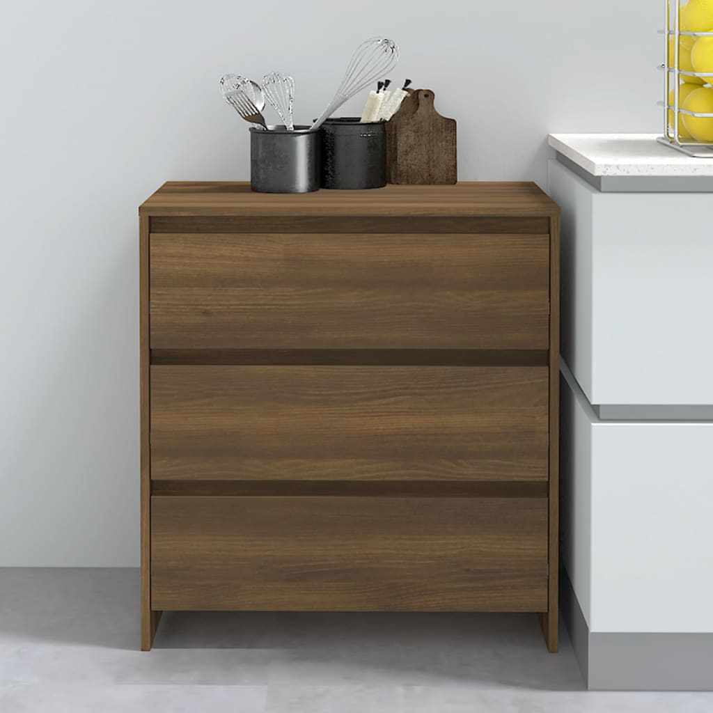 vidaXL Komoda hnedý dub 70x41x75 cm drevotrieska