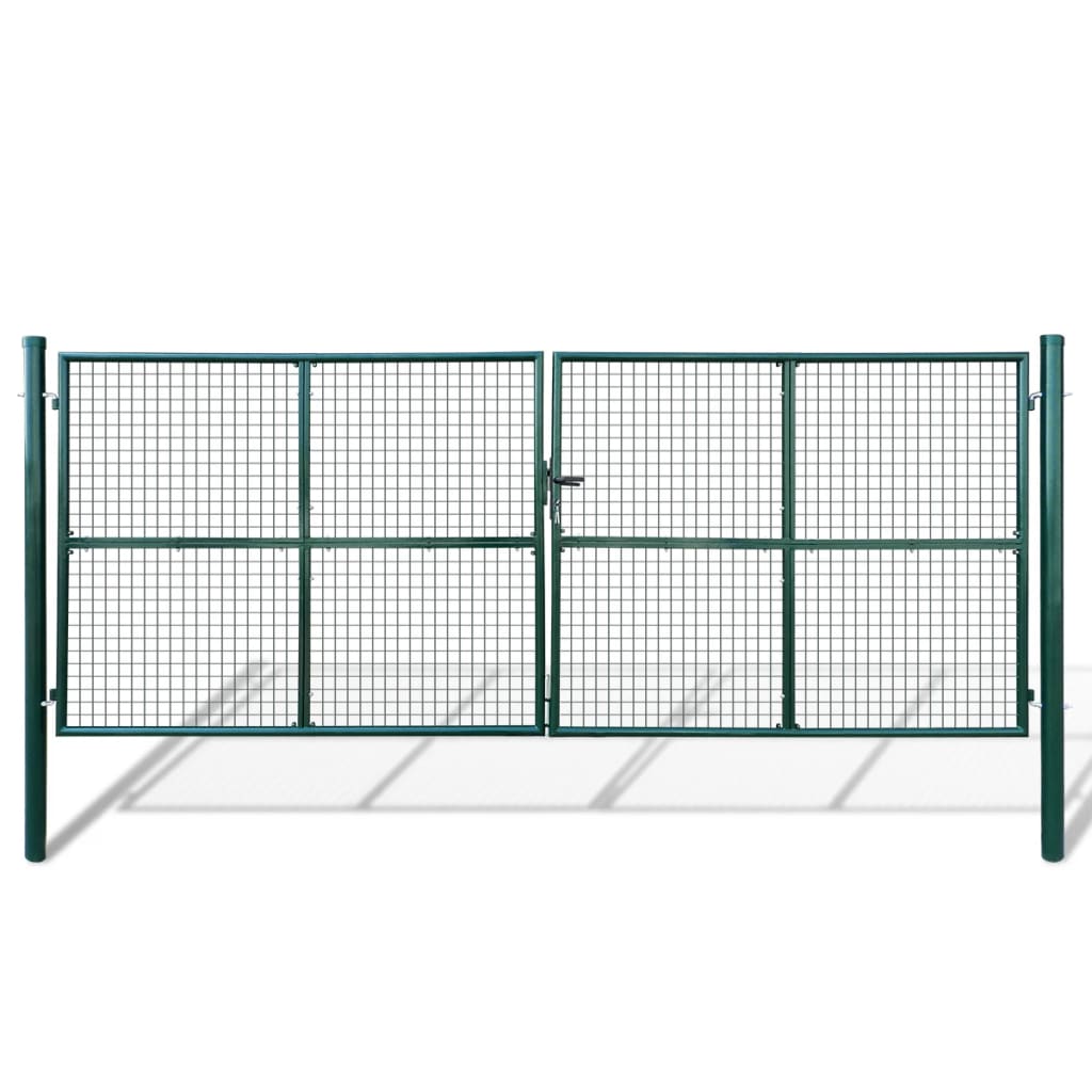 vidaXL Záhradná brána s výplňou z pletiva 415 x 200 cm / 400 x 150 cm
