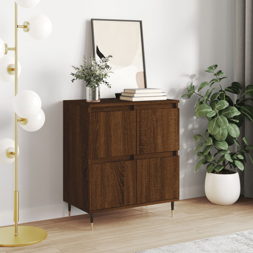 vidaXL Komoda hnedý dub 60x35x70 cm spracované drevo