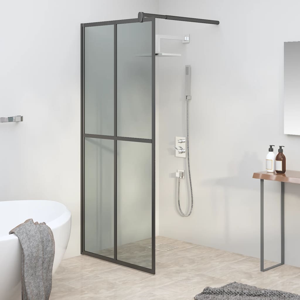 vidaXL Sprchová zástena 80 x 195 cm tmavé tvrdené sklo