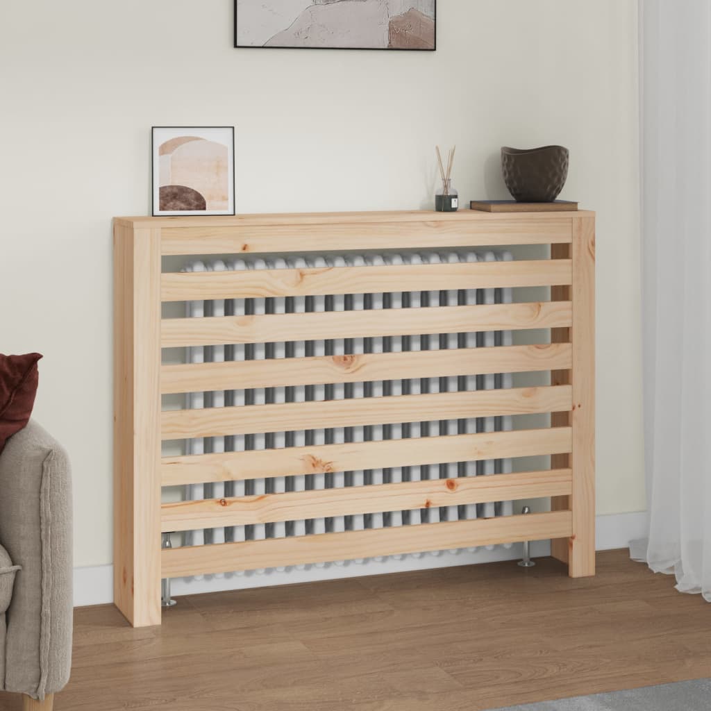 vidaXL Kryt na radiátor 108,5x19x84 cm masívna borovica