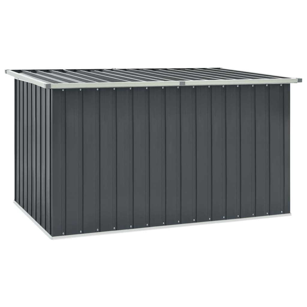 vidaXL Záhradný úložný box sivý 171x99x93 cm