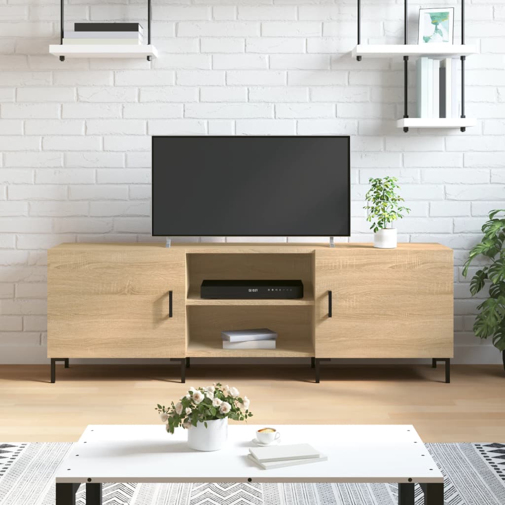 vidaXL TV skrinka dub sonoma 150x30x50 cm kompozitné drevo