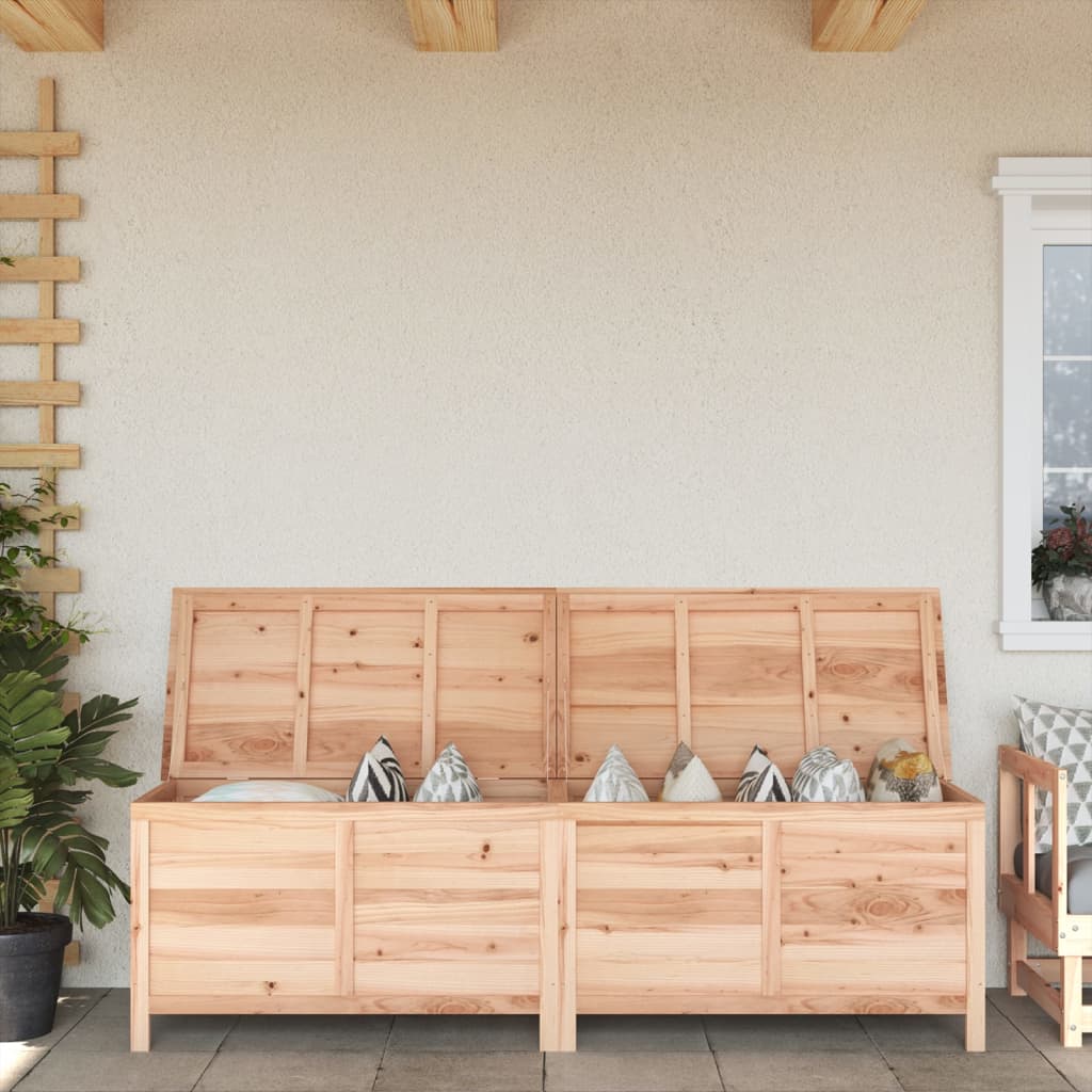 vidaXL Záhradný úložný box 198,5x50x56,5 cm jedľové masívne drevo