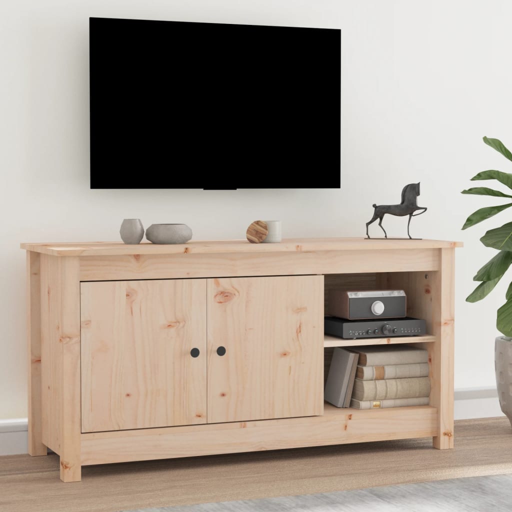 vidaXL TV skrinka 103x36,5x52 cm masívna borovica