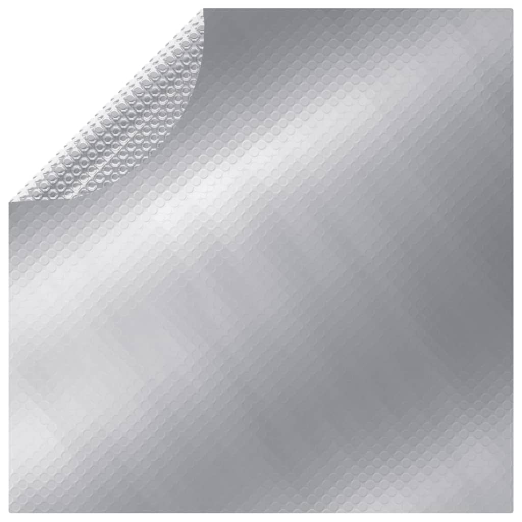 vidaXL Bazénová plachta strieborná 488 cm PE