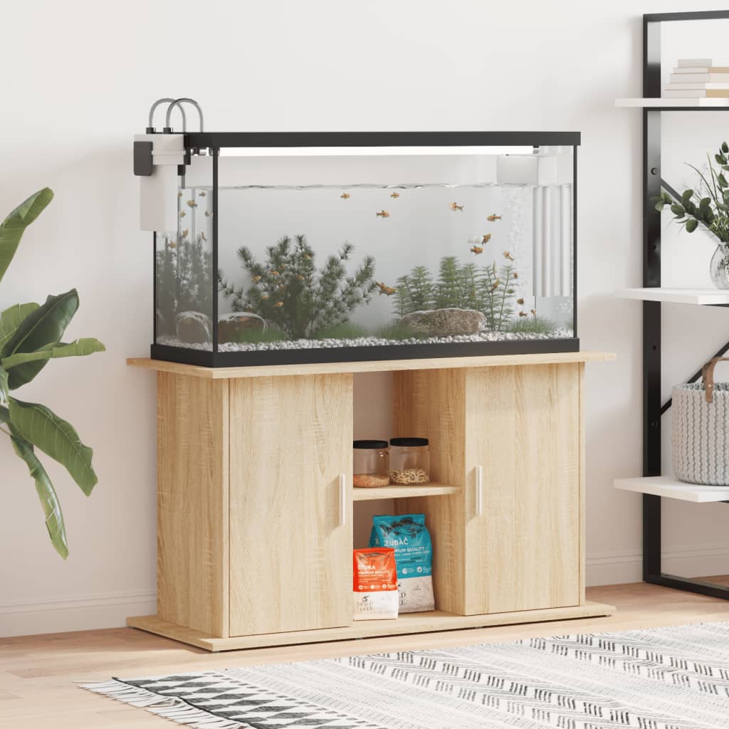 vidaXL Stojan na akvárium dub sonoma 101x41x58 cm kompozitné drevo