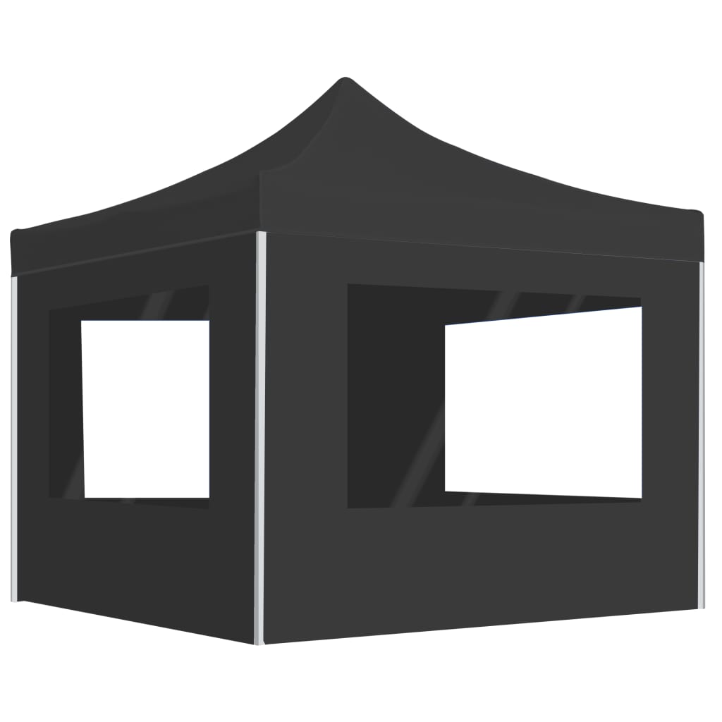 vidaXL Profesionálny skladací stan+steny, hliník 3x3 m, antracit