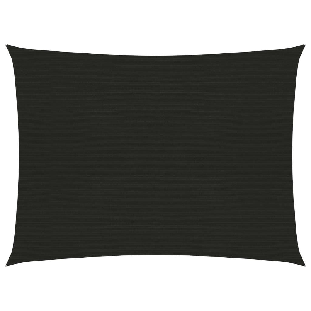 vidaXL Tieniaca plachta 160 g/m² čierna 6x7 m HDPE