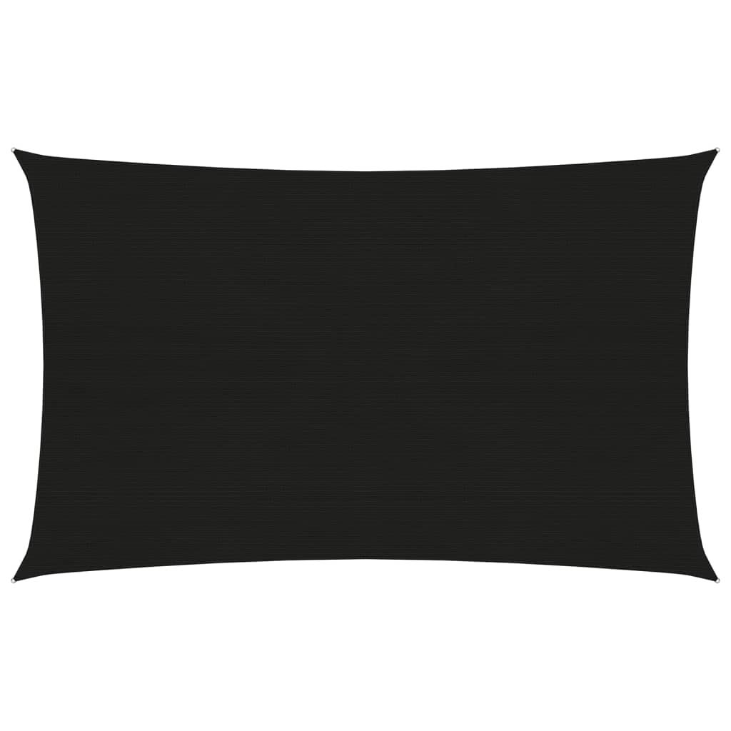 vidaXL Tieniaca plachta 160 g/m² čierna 5x7 m HDPE
