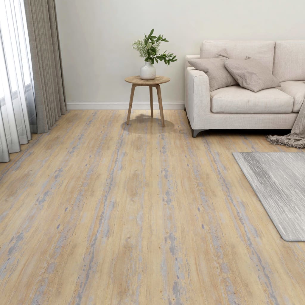 vidaXL Samolepiace podlahové dosky 55 ks, PVC 5,11 m², hnedé