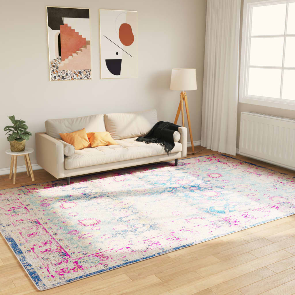 vidaXL Prateľný koberec viacfarebný 190x300 cm protišmykový