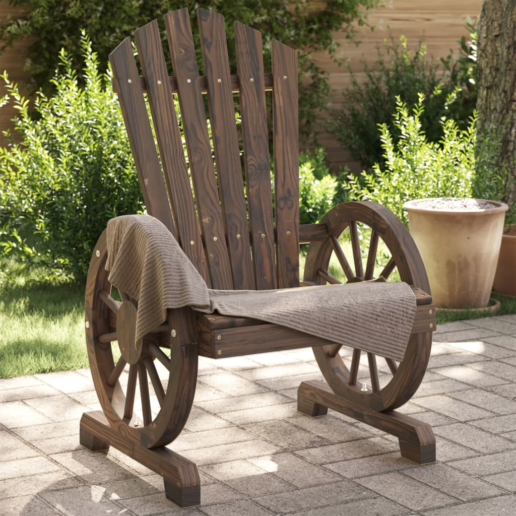 vidaXL Záhradné stoličky Adirondack 2 ks jedľový masív