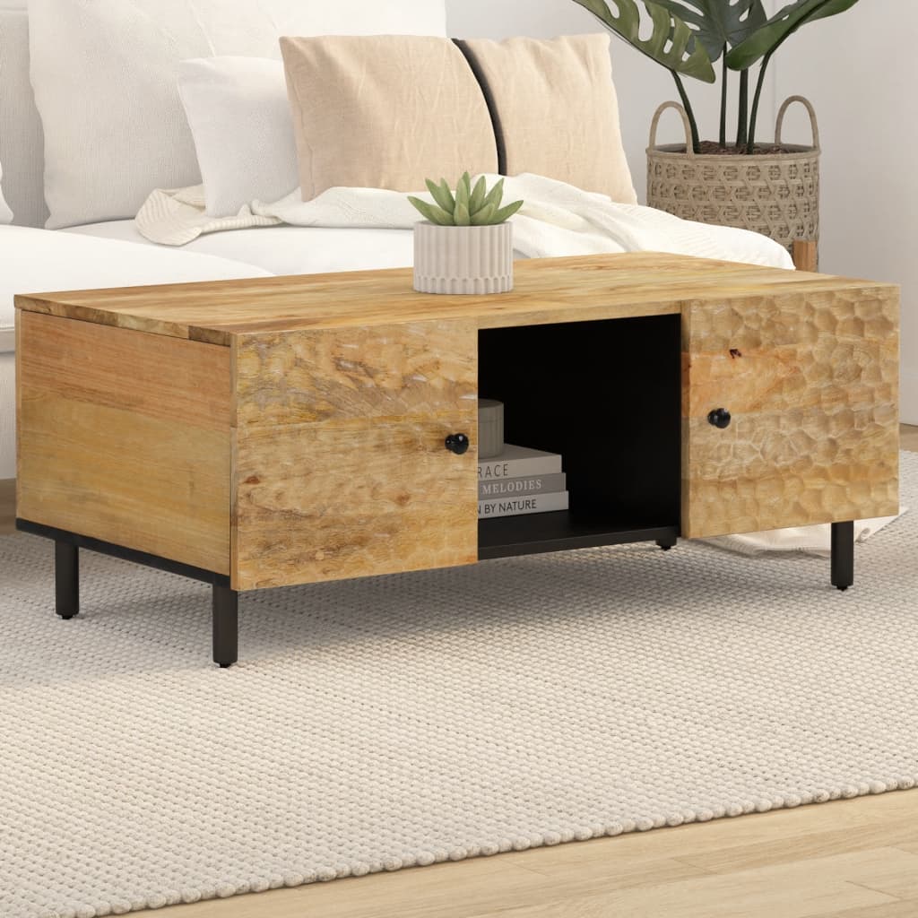 vidaXL Konferenčný stolík 100x54x40 cm, mangový masív