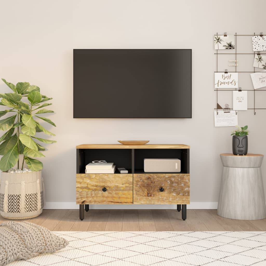 vidaXL TV skrinka 70x33x46 cm masívne mangovníkové drevo