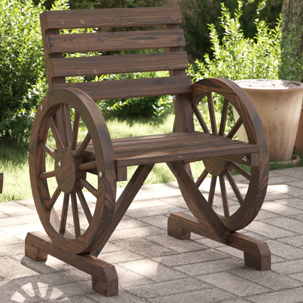 vidaXL Záhradné kreslo 58x58x78,5 cm jedľový masív