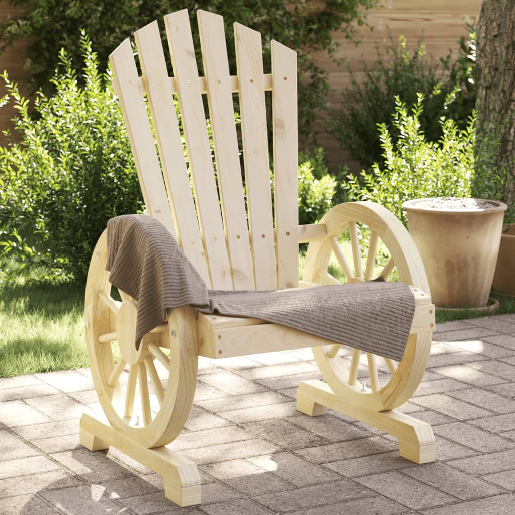 vidaXL Záhradné stoličky Adirondack 2 ks jedľový masív