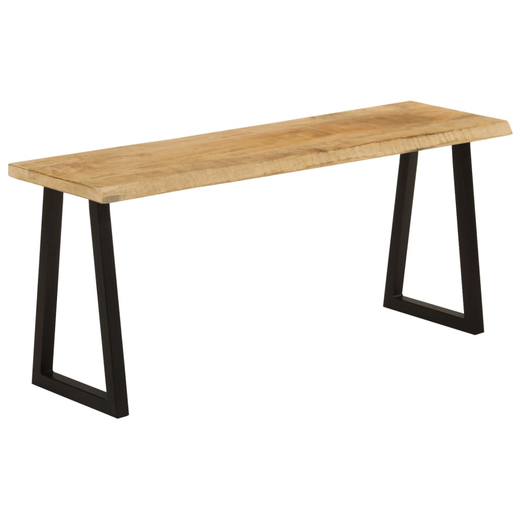 vidaXL Záhradná lavička so živou hranou 105 cm mangový masív