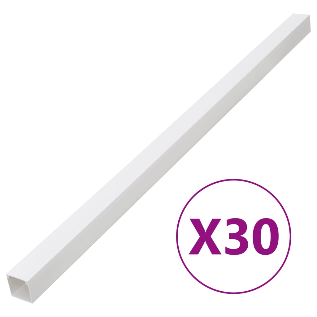 vidaXL Káblový rozvod 100x60 mm 30 m PVC
