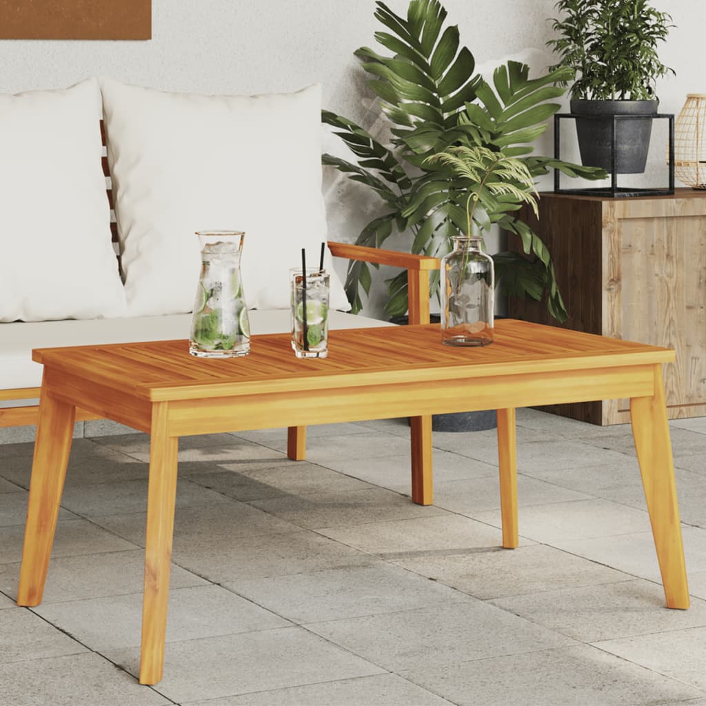 vidaXL Záhradný jedálenský stôl 100x55x45 cm, akáciový masív