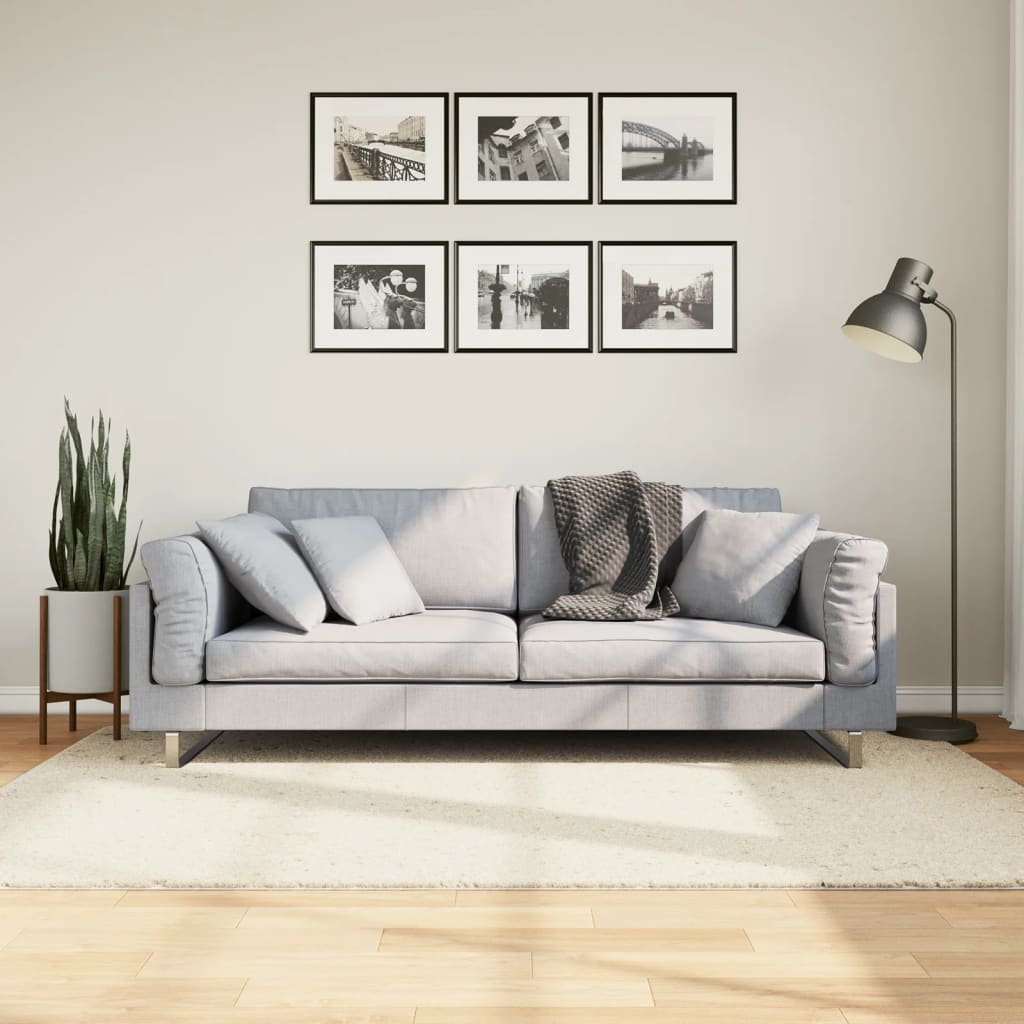 vidaXL Koberec OVIEDO, krátky vlas, béžový 140x200 cm