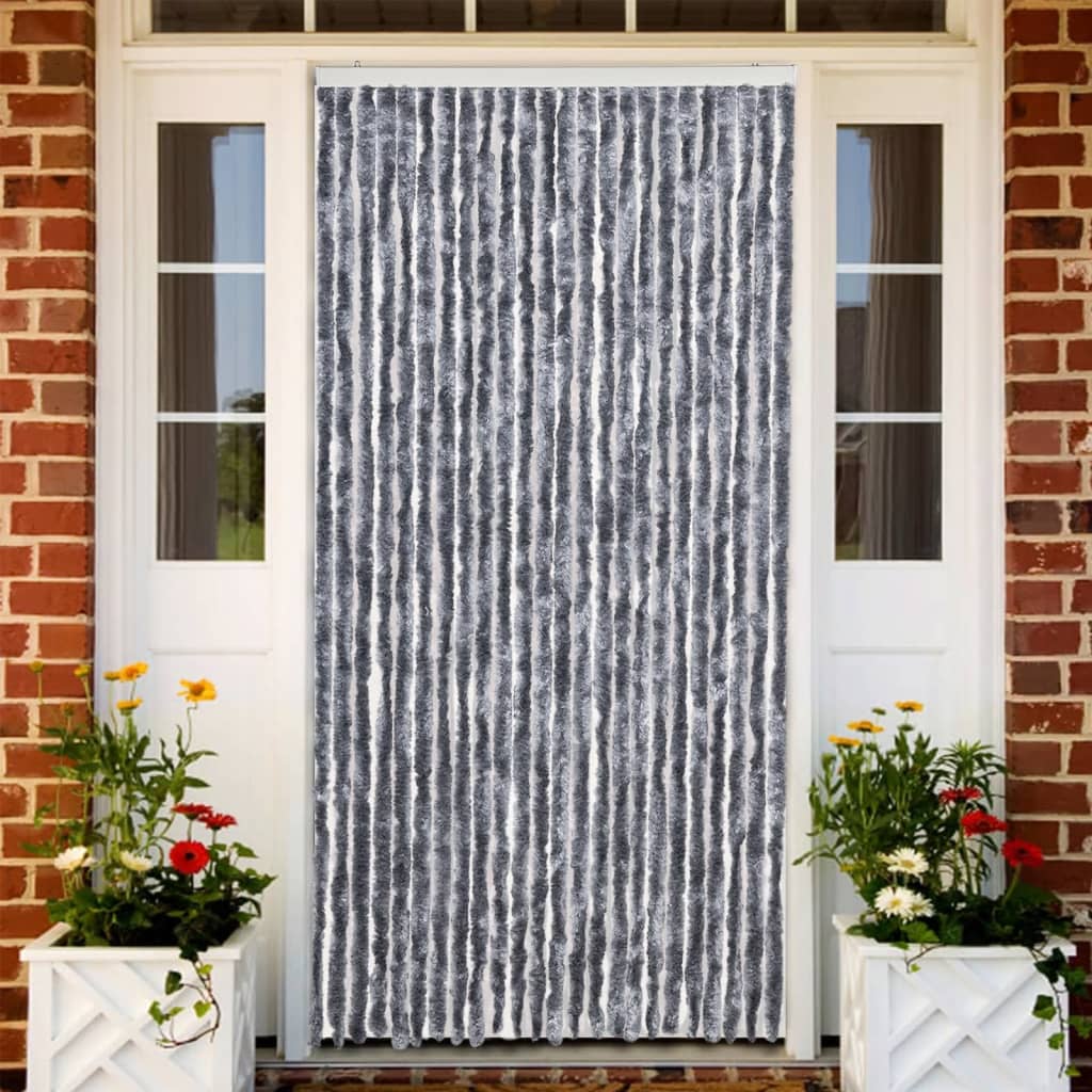 vidaXL Záves proti hmyzu sivý 100x230 cm ženilka