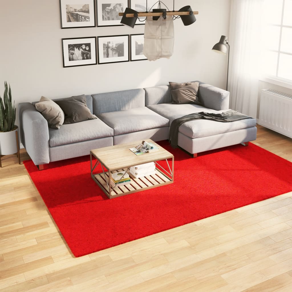 vidaXL Koberec OVIEDO krátky vlas červený 200x280 cm
