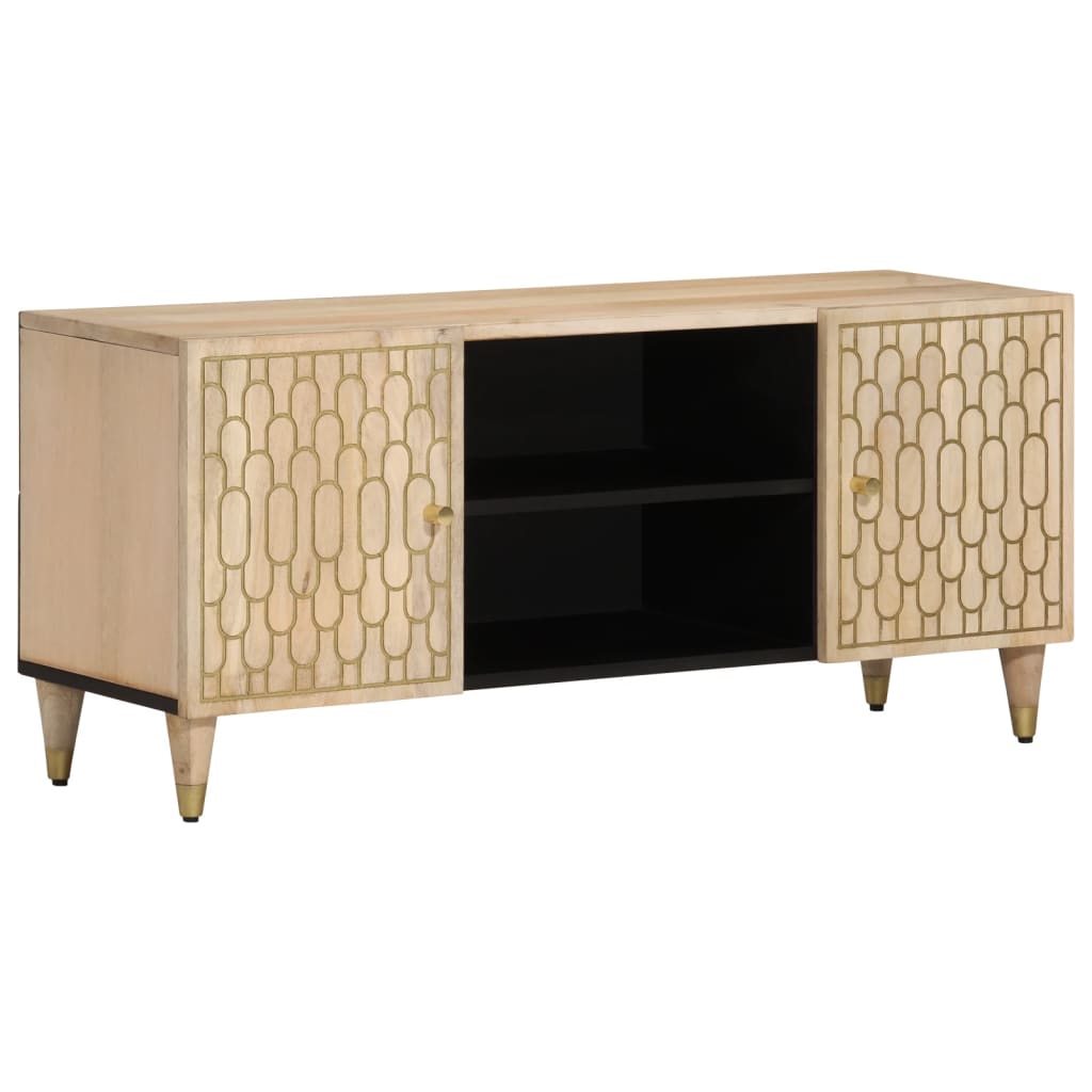 vidaXL TV skrinka 105x33x46 cm masívne mangovníkové drevo