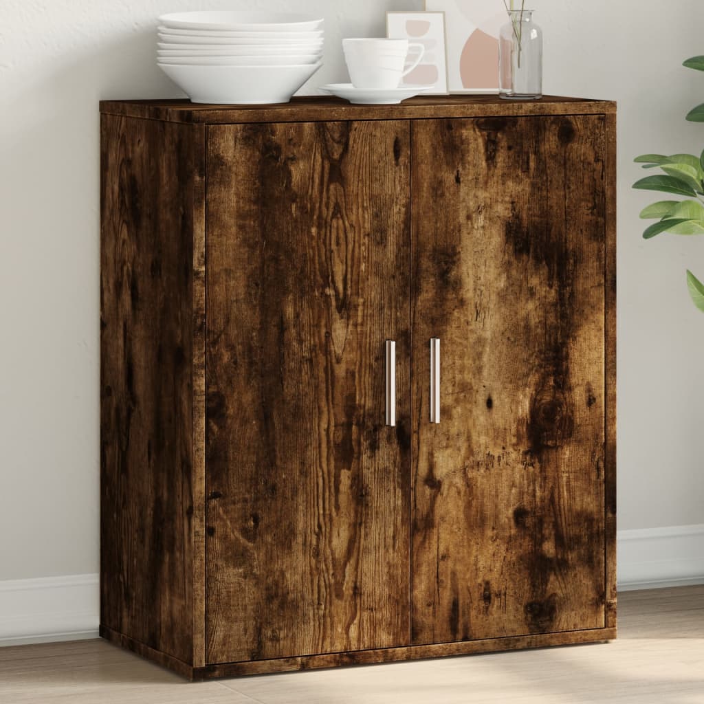 vidaXL Komoda dymový dub 60x31x70 cm kompozitné drevo
