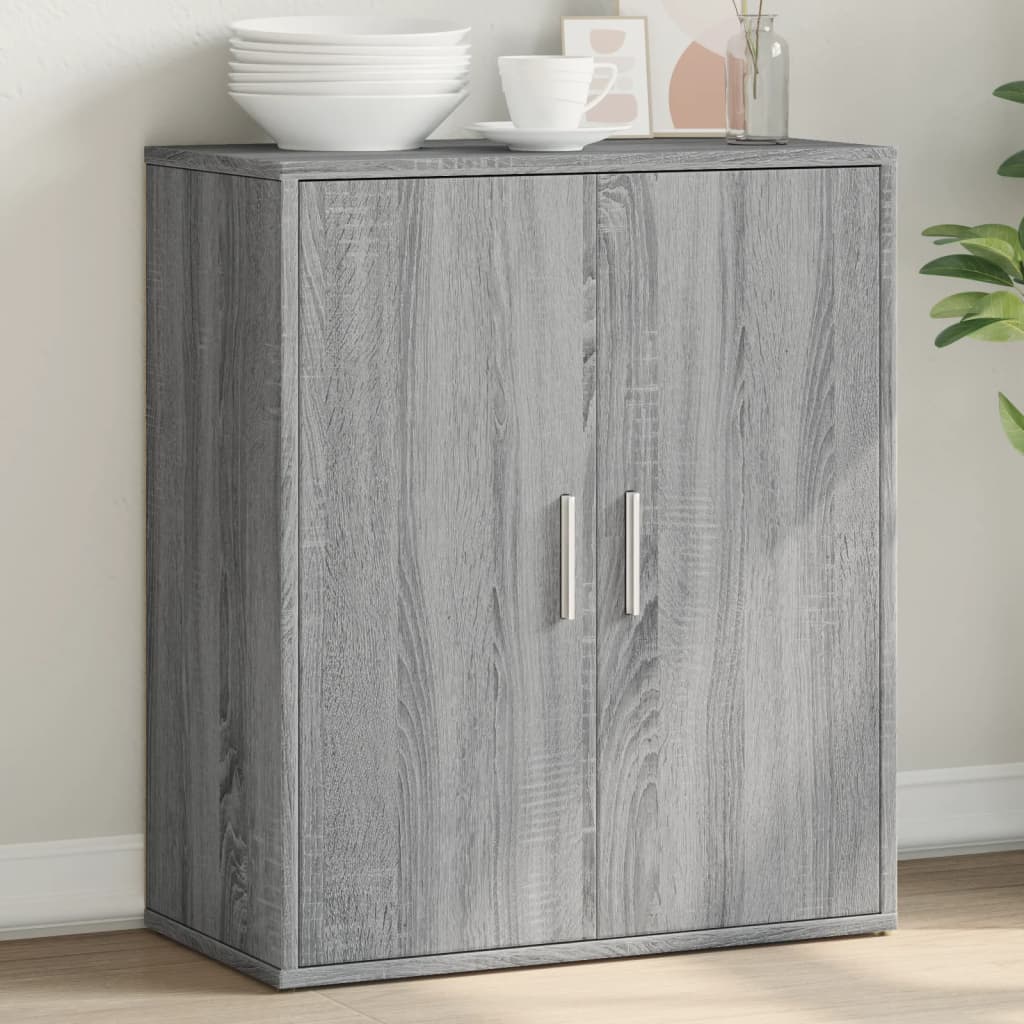 vidaXL Komoda sivá sonoma 60x31x70 cm kompozitné drevo