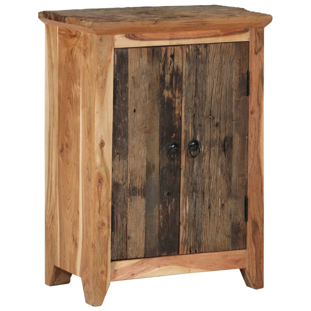 vidaXL Komoda 55x33x75 cm masívne recyklované a akáciové drevo