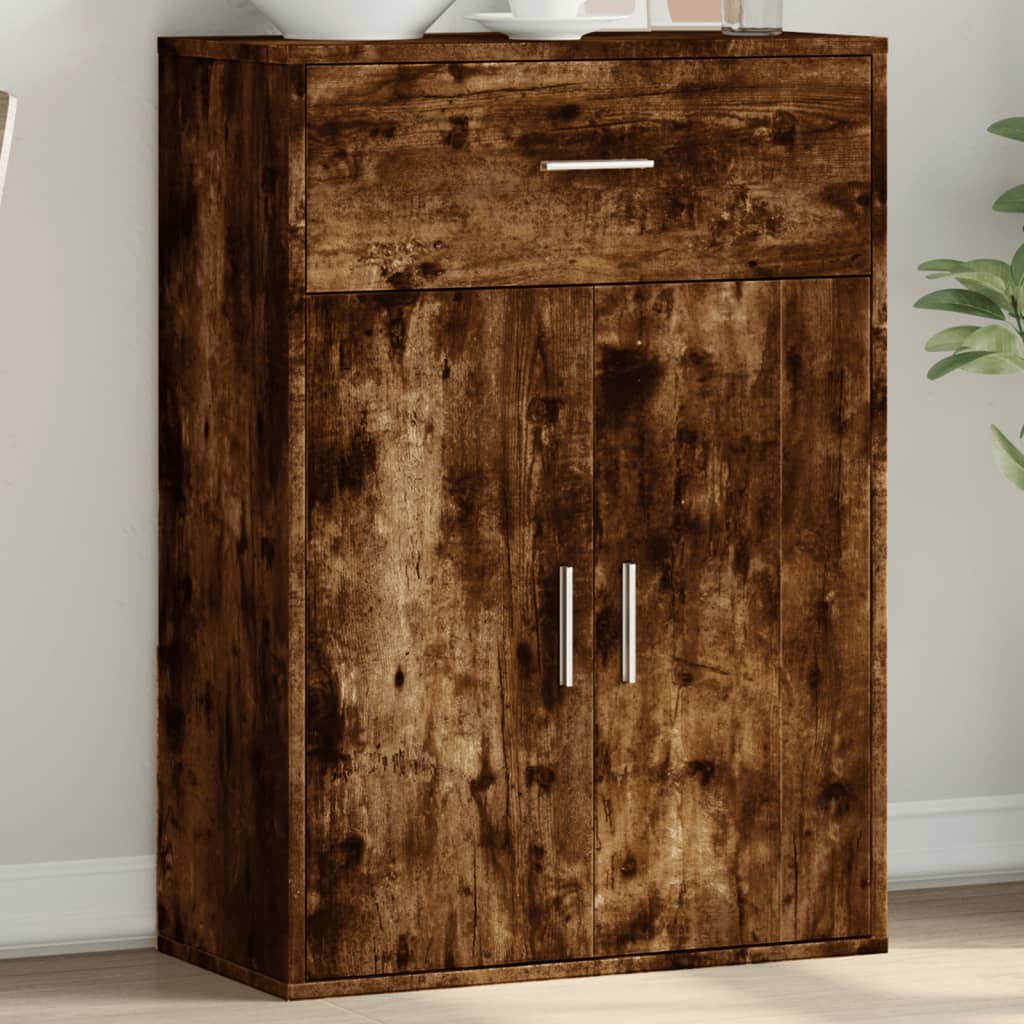 vidaXL Komoda dymový dub 60x30x84 cm kompozitné drevo