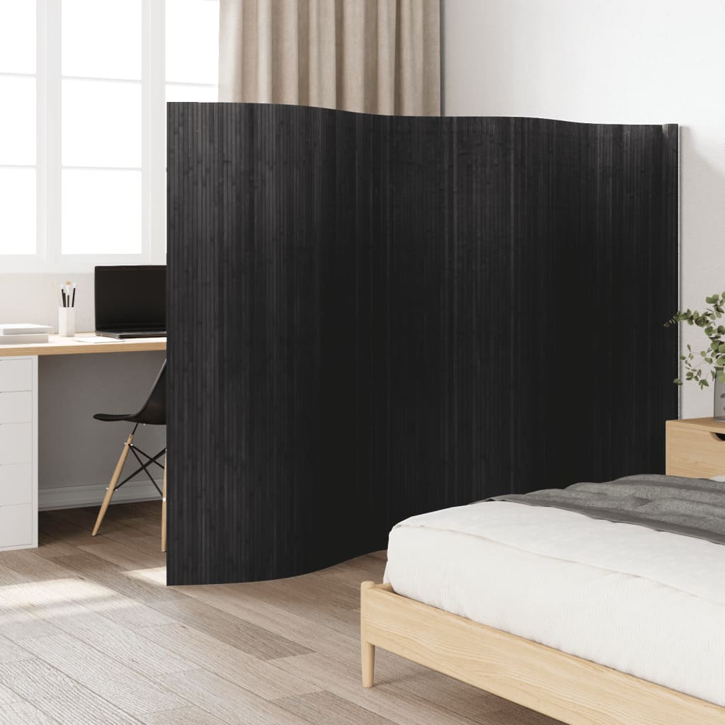 vidaXL Paraván sivý 165x400 cm bambus
