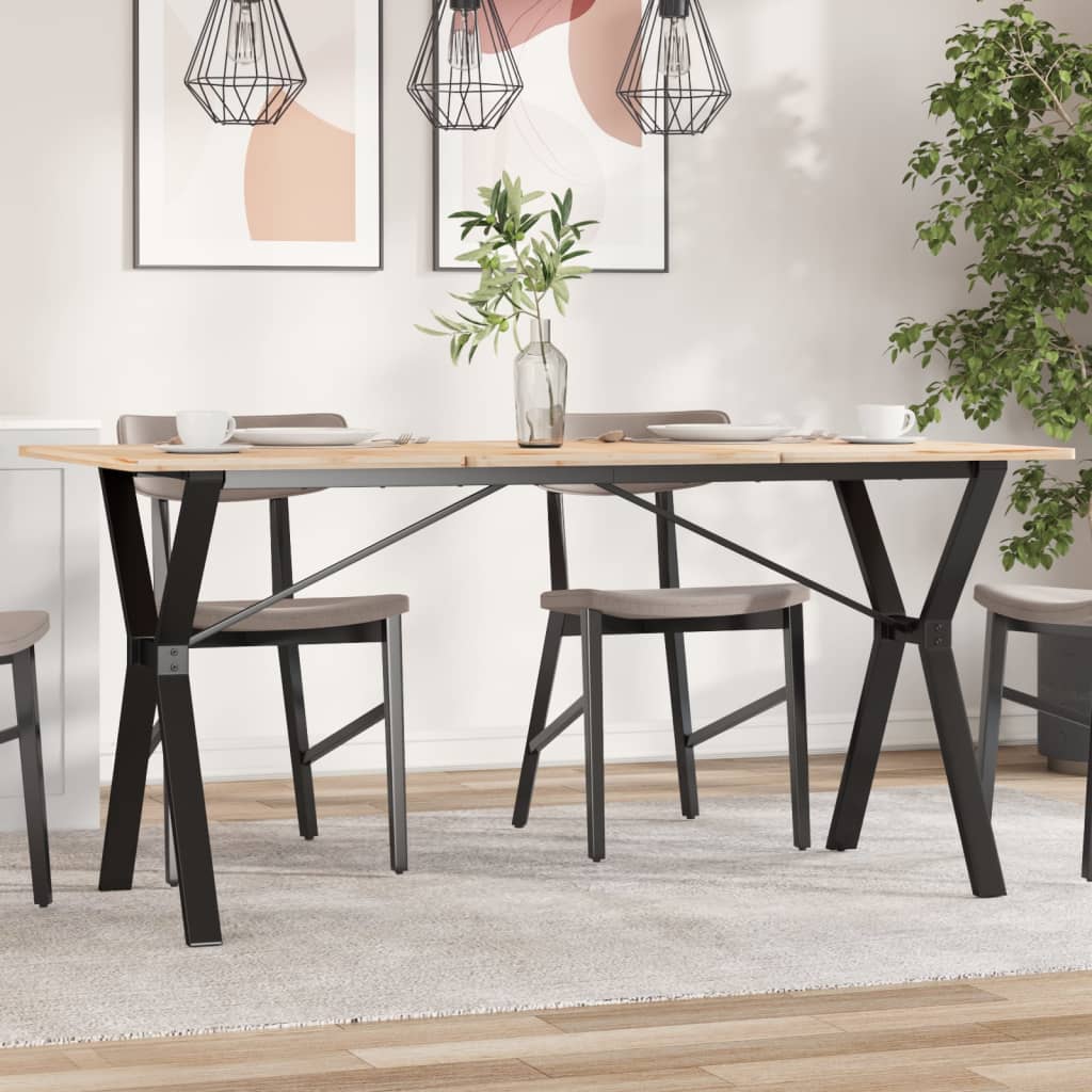 vidaXL Nohy jedálenského stola Y-rám 140x60x73 cm liatina