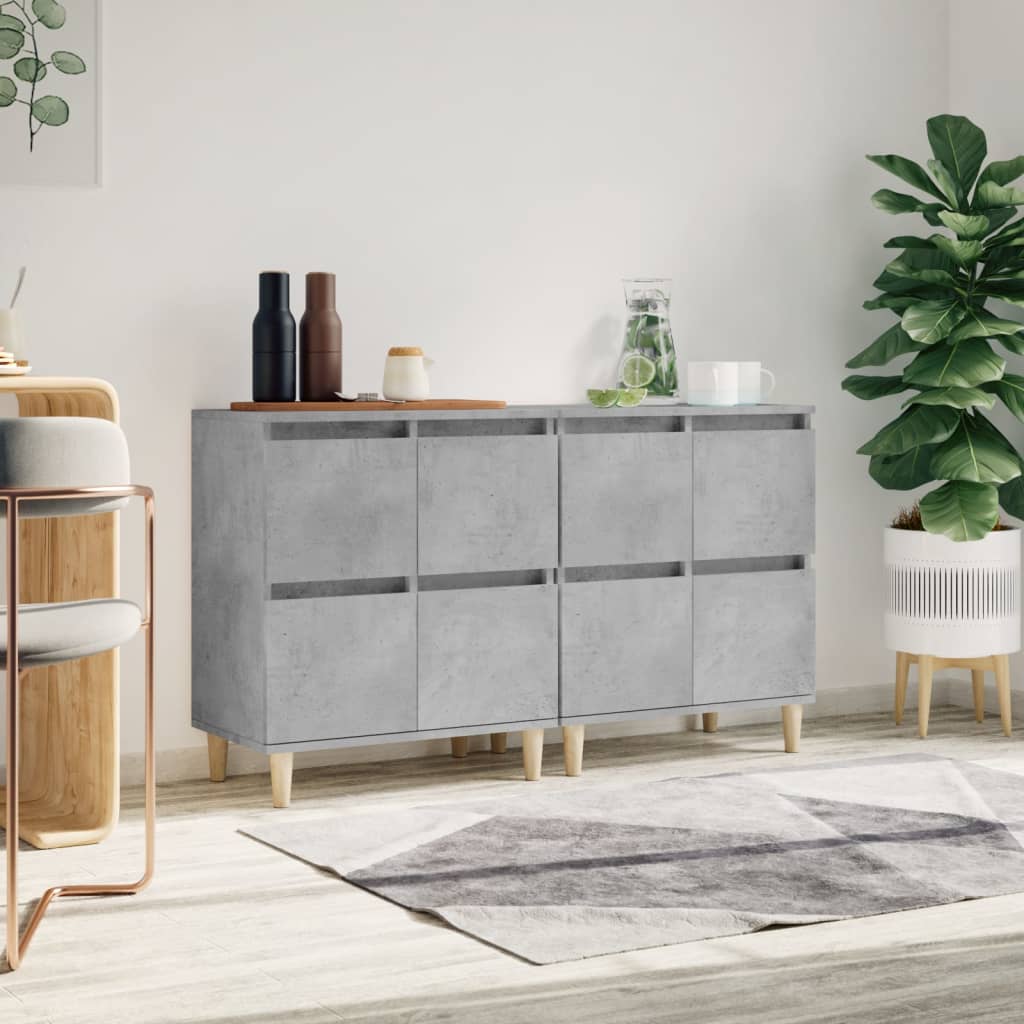 vidaXL Komody 2 ks betónovo sivé 60x35x70 cm kompozitné drevo