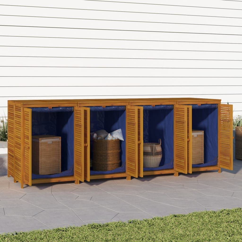 vidaXL Záhradný úložný box 280x87x104 cm masívne akáciové drevo