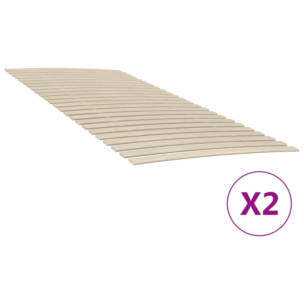 vidaXL Lamelové rošty so 48 lamelami 2 ks 100x200 cm