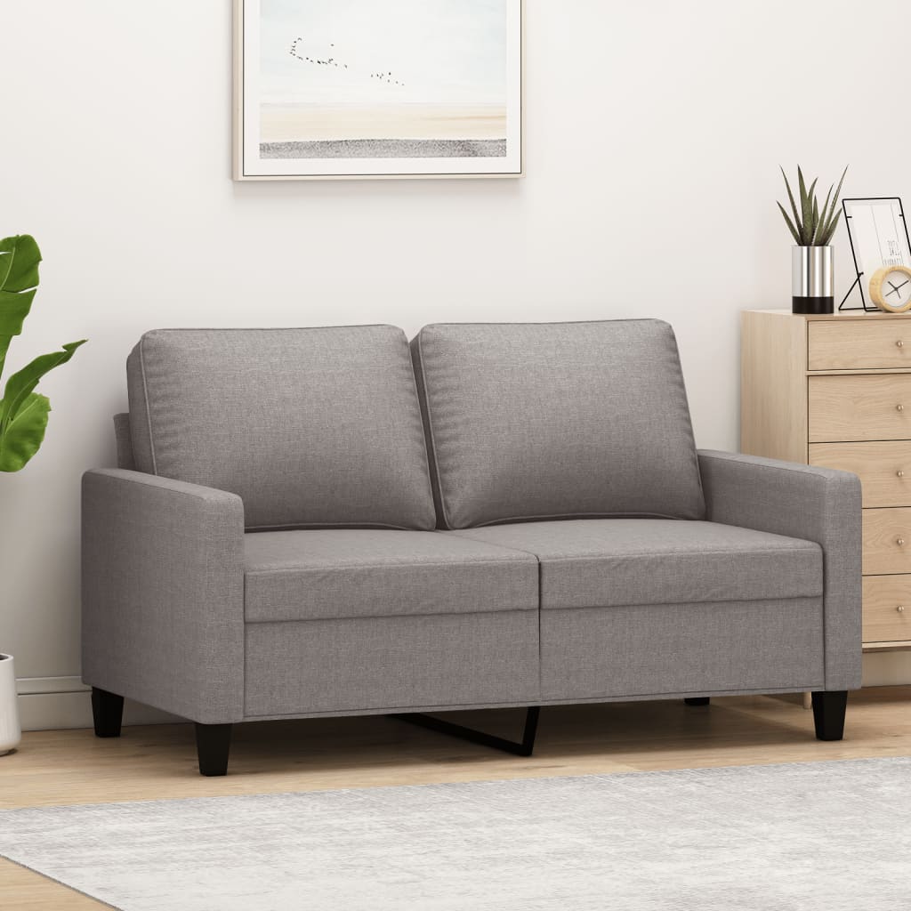 vidaXL 2-miestna pohovka sivohnedá 120 cm látka
