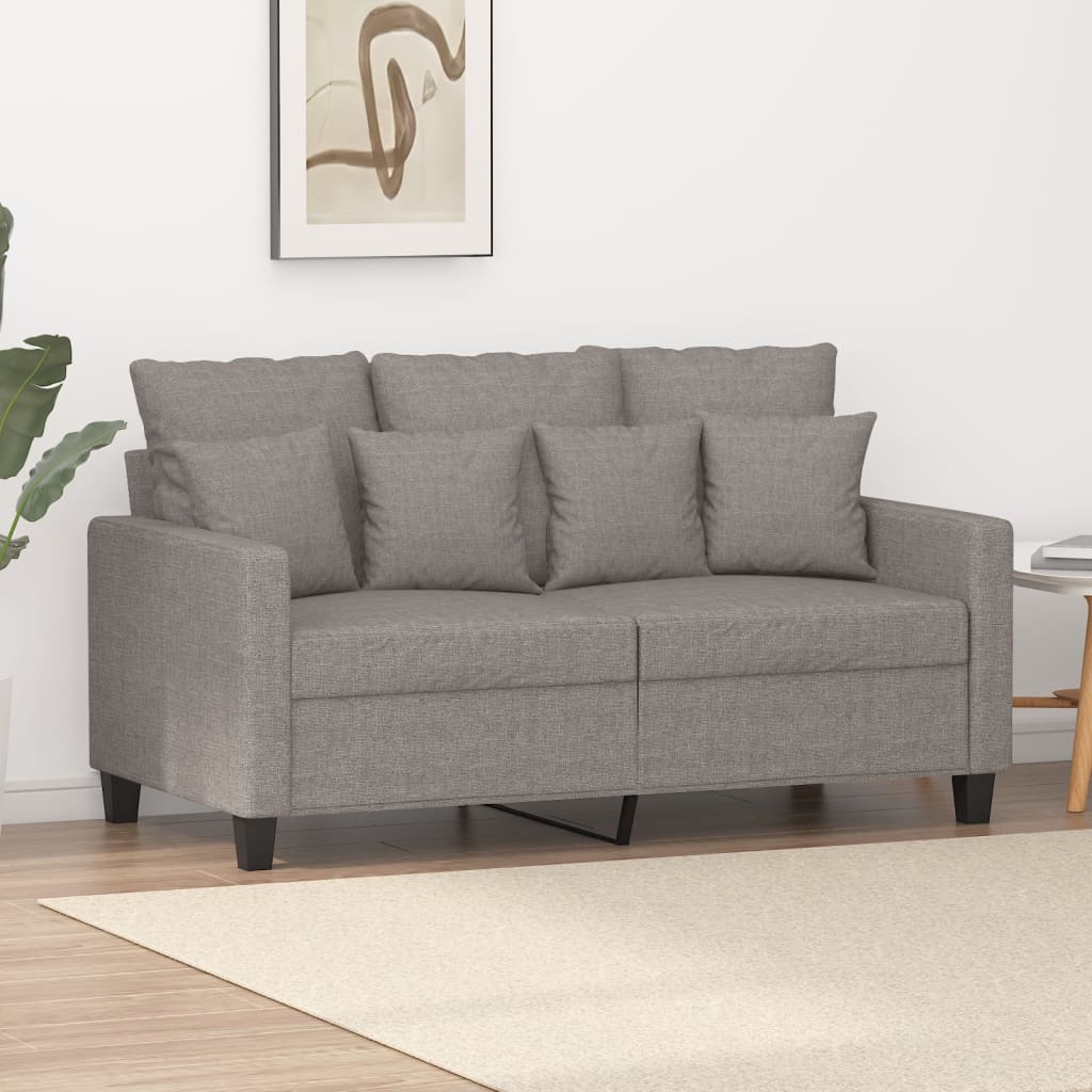 vidaXL 2-miestna pohovka sivohnedá 120 cm látka