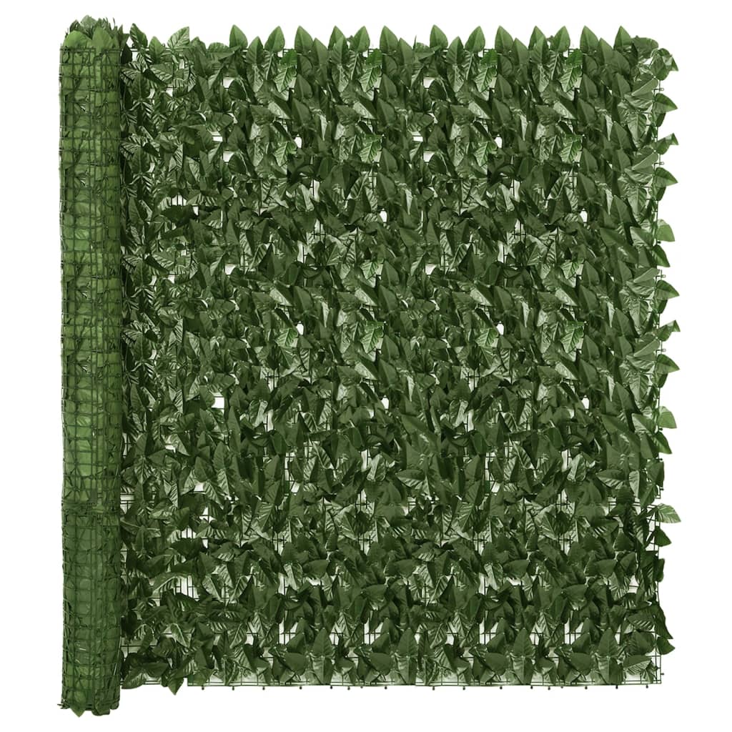 vidaXL Balkónová markíza s tmavozelenými listami 300x150 cm